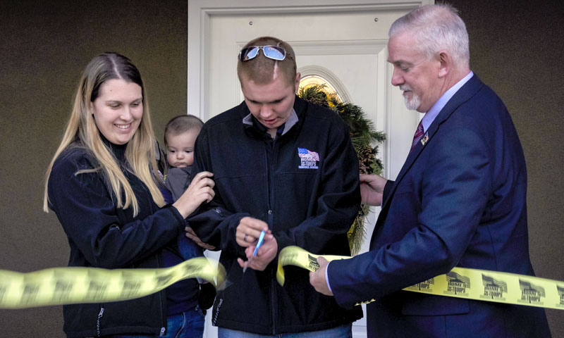 NPS Students Join Community Effort to Build Home for Wounded Warrior